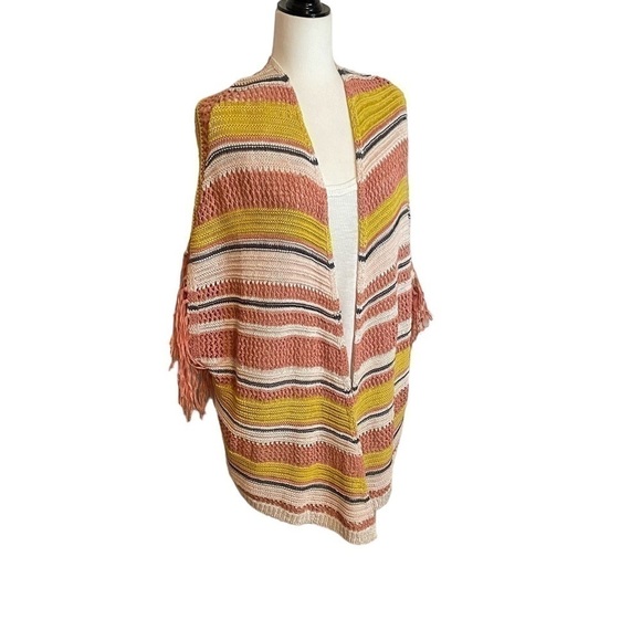 JESSICA Simpson Open Crochet Vest. Fringe Trim
Size 1X - Picture 3 of 9